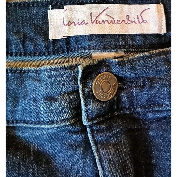 Gloria Vanderbilt Amanda Denim Capri Cropped Jeans 22W Stretch Swan Series New - Picture 7 of 13